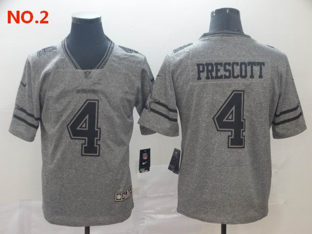 Men's Dallas Cowboys #4 Dak Prescott Jerseys NO.2;